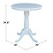 International Concepts Round 30 in Round Top Pedestal Table, 34.9 inH, White, 30 W, 30 L, 35.1 in H, Wood, White K08-30RT-6B - alternate 3